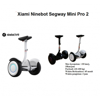Xiaomi Ninebot Segway Mini Pro 2 - Mini Pro 2 Ninebot Scooter Versi 2 - Hitam